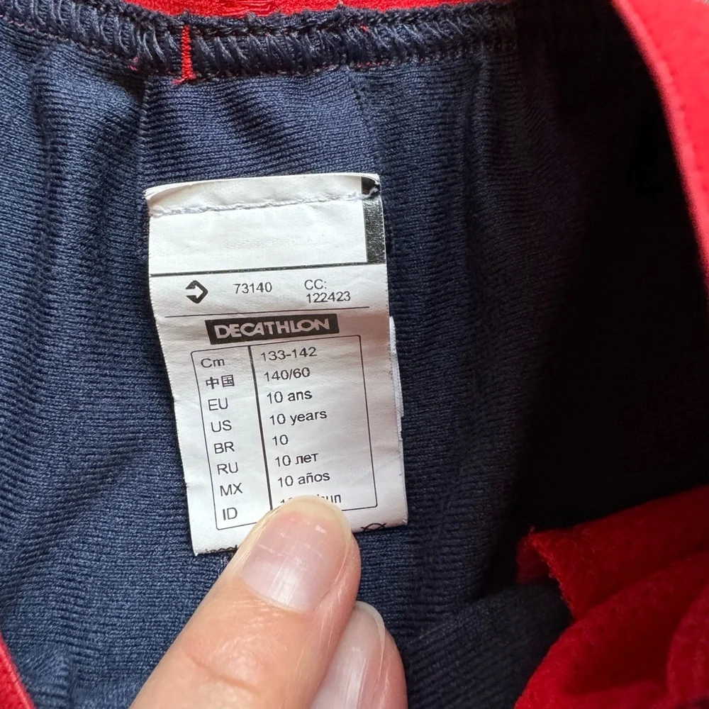 Boys Navy Blue and Red Athletic Set